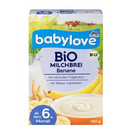 Babylove Bio Organic Milk Porridge with Banana