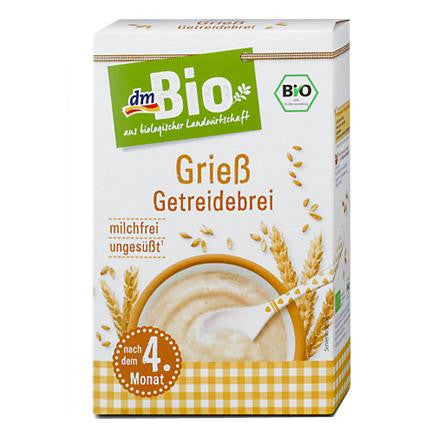 DM BIO ORGANIC  Semolina Porridge (without milk and added sugar)