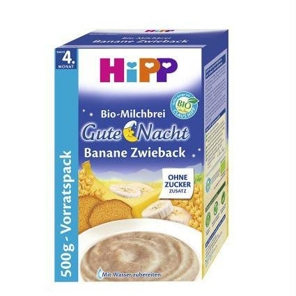 HIPP ORGANIC  GOOD NIGHT  BANANA RUSK -SEMI SOLID FOOD MASH without added sugar  10.00% Off Auto renew